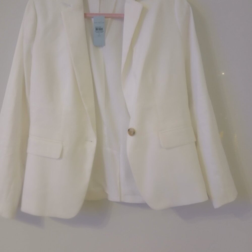 White Ann Taylor blazer